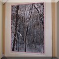 A43. “Snowfall in Woods” by William Ciccarellio limited edition lithography, ca 2001. Artwork: 29” x 22.5” 